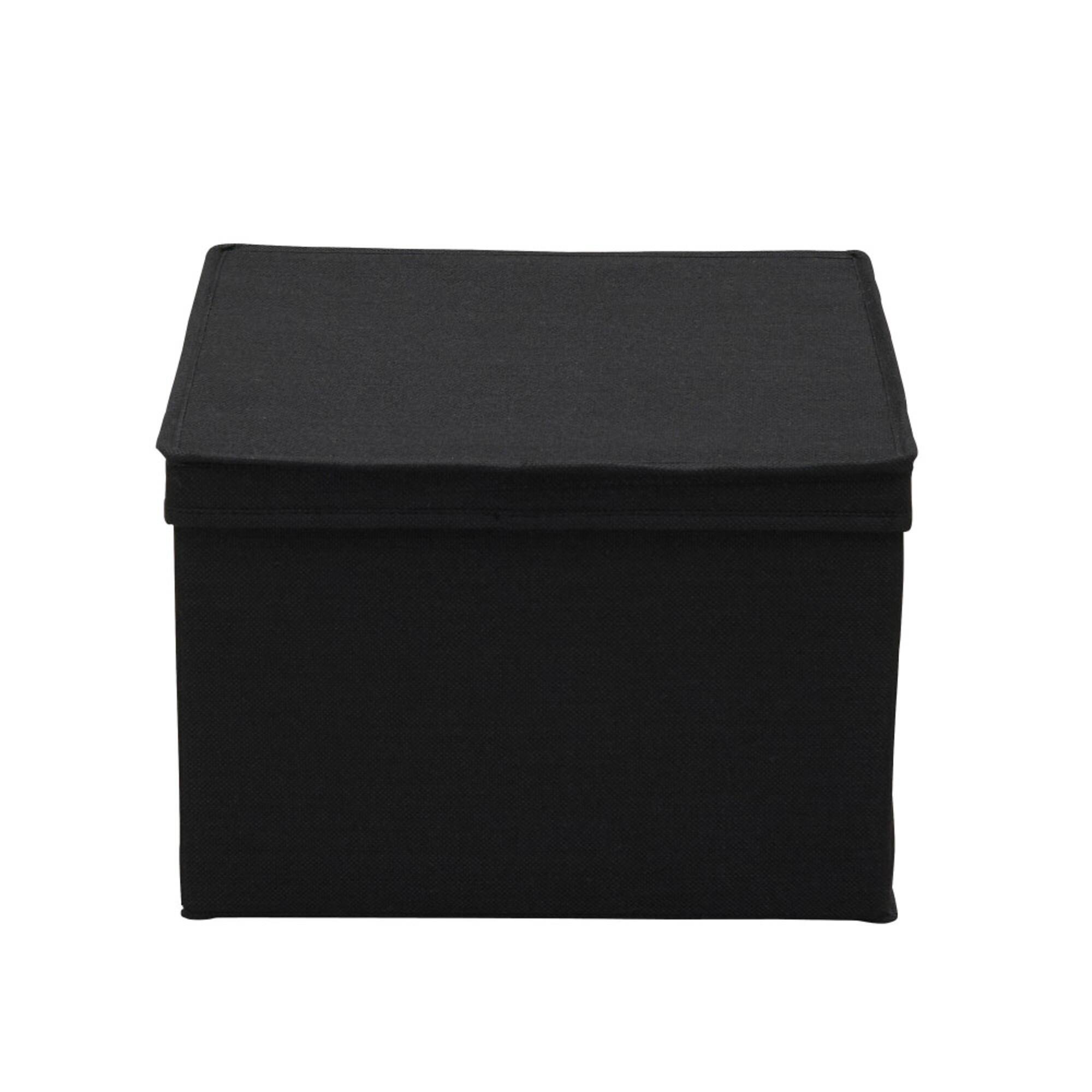 Household Essentials Canvas Storage Boxes with Lids